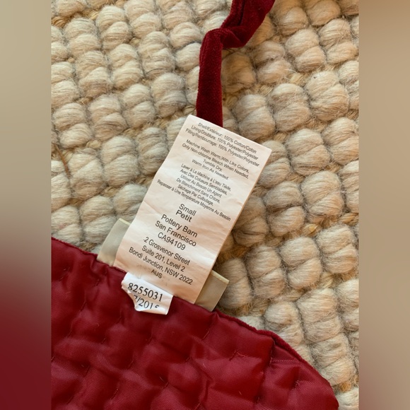 Pottery Barn Channel Quilted Velvet Tree Skirt - Picture 5 of 5